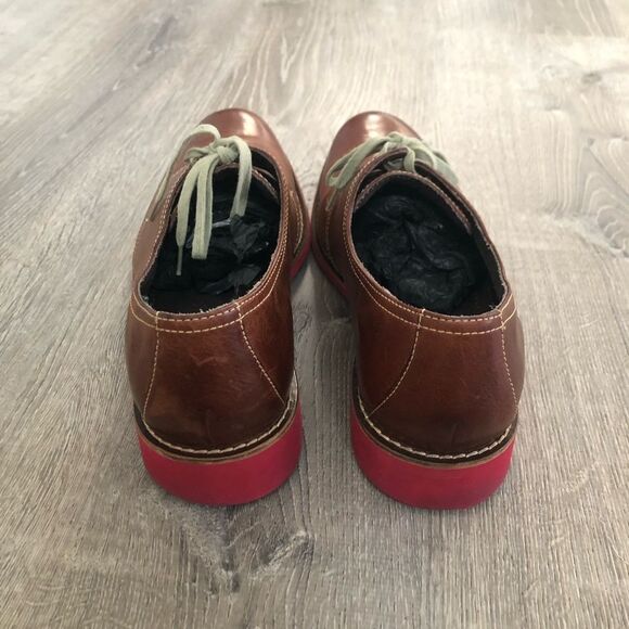 Cole Haan Men's Cap Toe Lace Up Oxford Dress Shoes Brown Size 12M C10644 - Picture 5 of 10